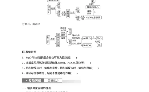 第4章第17讲　铝、镁及其化合物_05高考化学_2024年新高考资料_1.2024一轮复习_2024年高考化学一轮复习讲义（新人教新高考版）_学生版在此文件夹_大一轮复习讲义