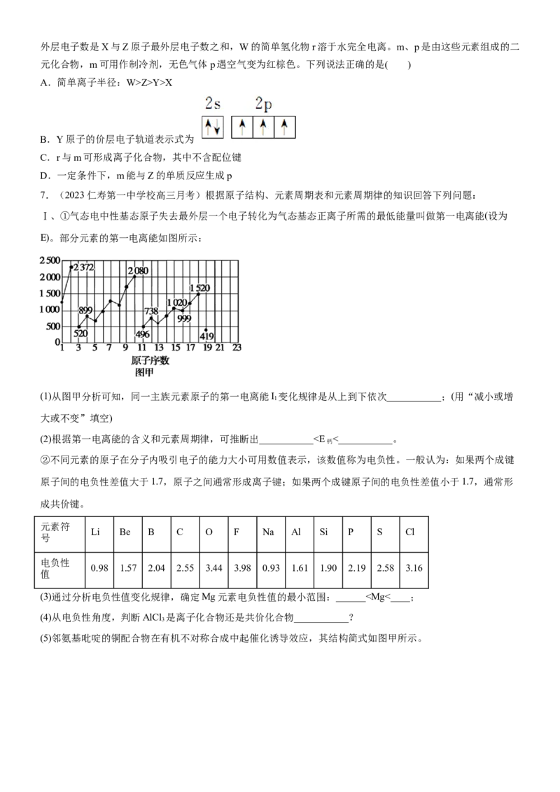 考点18元素周期律与元素周期表（核心考点精讲精练）-备战2024年高考化学一轮复习考点帮（新高考专用）（学生版）_05高考化学_新高考复习资料_2024年新高考资料_一轮复习资料