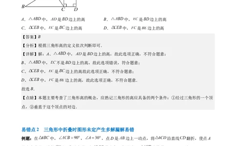 第十一章三角形单元复习提升（易错与拓展）（教师版）_初中数学_八年级数学上册（人教版）_知识点汇总-U105_2024版