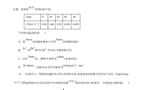 考点21化学反应速率(好题冲关)(原卷版)_05高考化学_通用版（老高考）复习资料_2024年复习资料_完备战2024年高考化学一轮复习考点帮（全国通用）