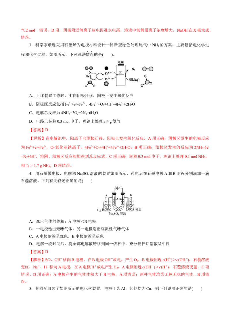 考点19电解池（解析版）_05高考化学_通用版（老高考）复习资料_2023年复习资料_一轮复习_备战2023年高考化学一轮复习考点帮（全国通用）