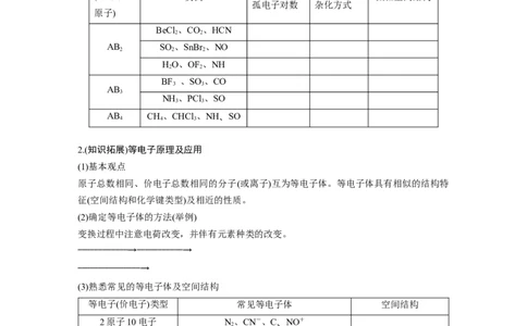 第6章热点强化14　微粒空间结构　大&pi;键的判断_05高考化学_2024年新高考资料_1.2024一轮复习_2024年高考化学一轮复习讲义（新人教新高考版）_学生版在此文件夹_大一轮复习讲义