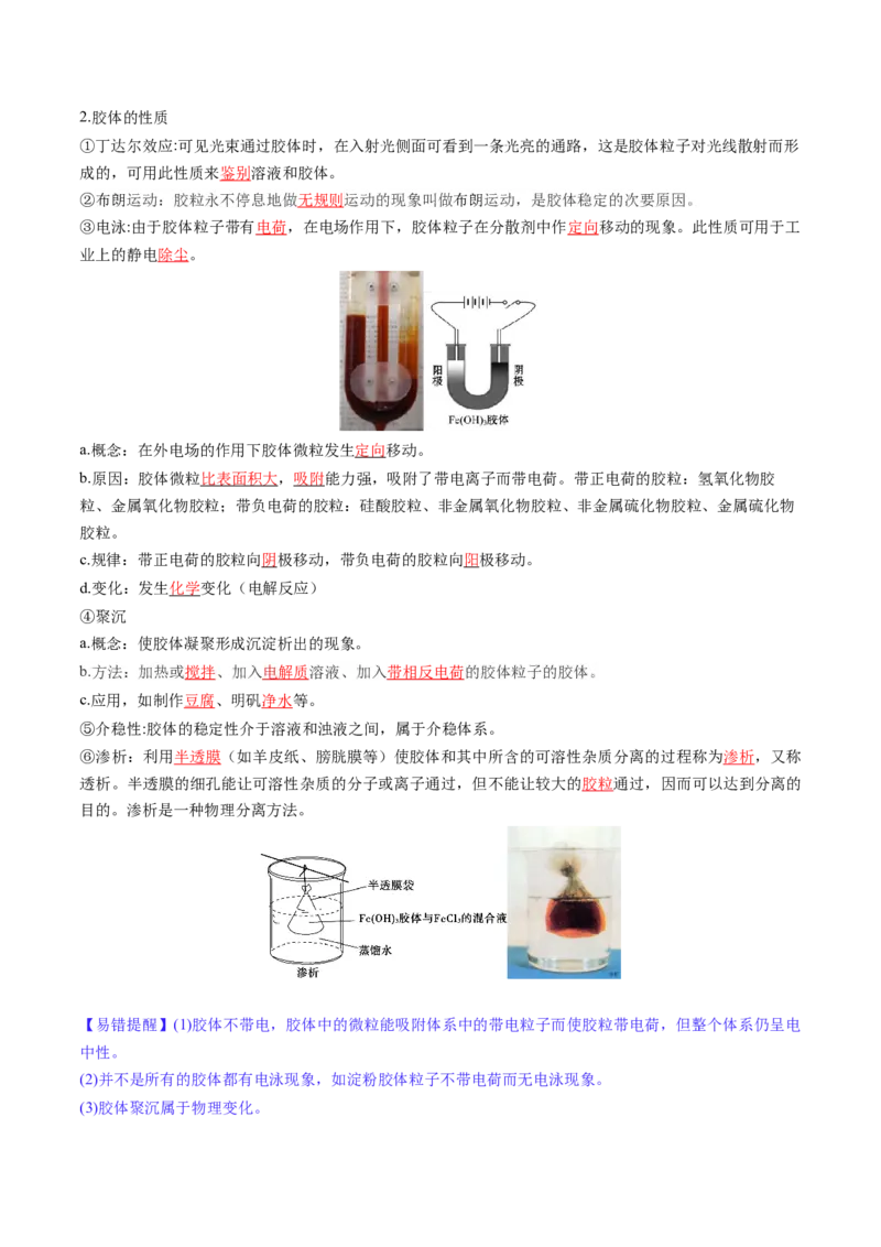 第01讲物质的分类及转化（讲义）（解析版）_05高考化学_2025年新高考资料_一轮复习_2025年高考化学一轮复习讲练测（新教材新高考）_第一章物质及其变化