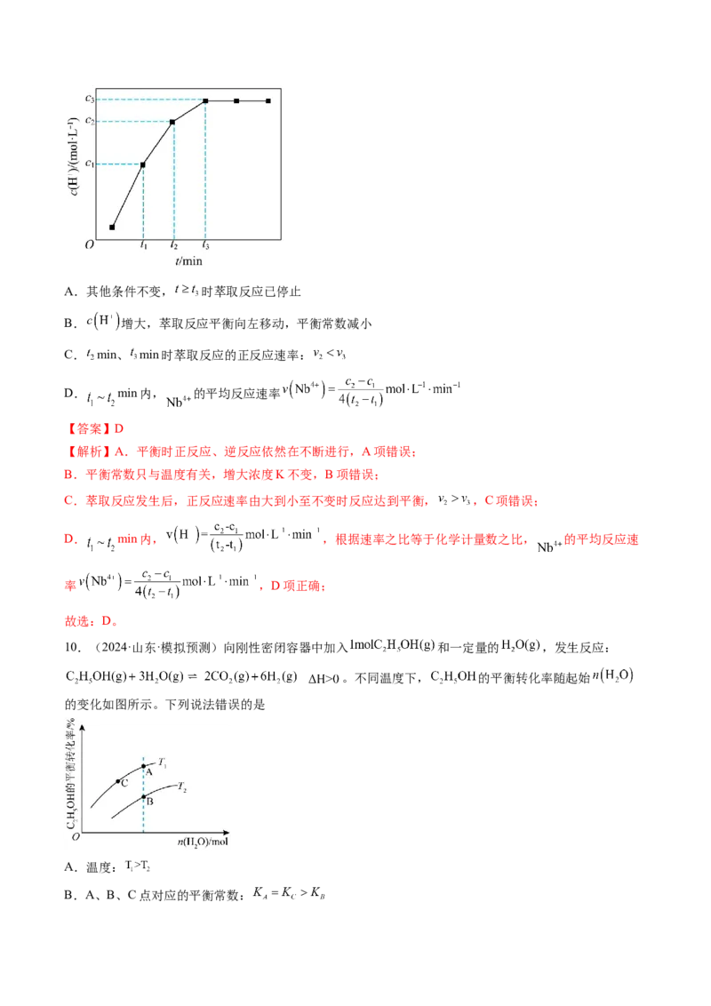 考点27化学平衡常数及其相关计算（核心考点精讲精练）-备战2025年高考化学一轮复习考点帮（新高考通用）（解析版）_05高考化学_2025年新高考资料_一轮复习