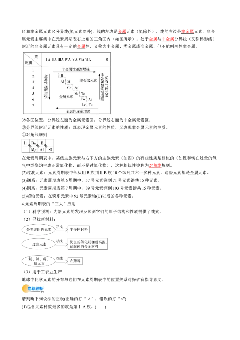 考点17元素周期表元素周期律（核心考点精讲精练）-备战2025年高考化学一轮复习考点帮（新高考通用）（解析版）_05高考化学_2025年新高考资料_一轮复习