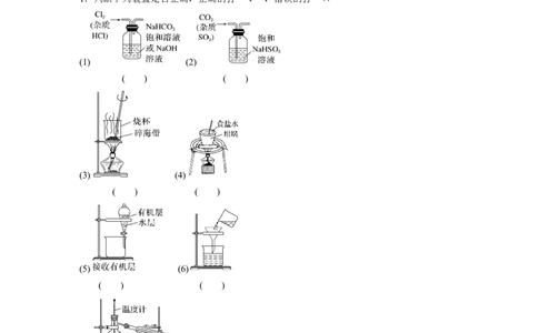 第1部分专题突破专题19　典型实验装置及化学实验基本操作_05高考化学_新高考复习资料_2023年新高考资料_二轮复习_2023年高考化学二轮复习讲义+课件（新高考版）_学生版