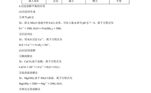 第24讲沉淀溶解平衡（讲）-2023年高考化学一轮复习讲练测（原卷版）_05高考化学_新高考复习资料_2023年新高考资料_一轮复习_2023年高考化学一轮复习讲练测（新教材新高考）