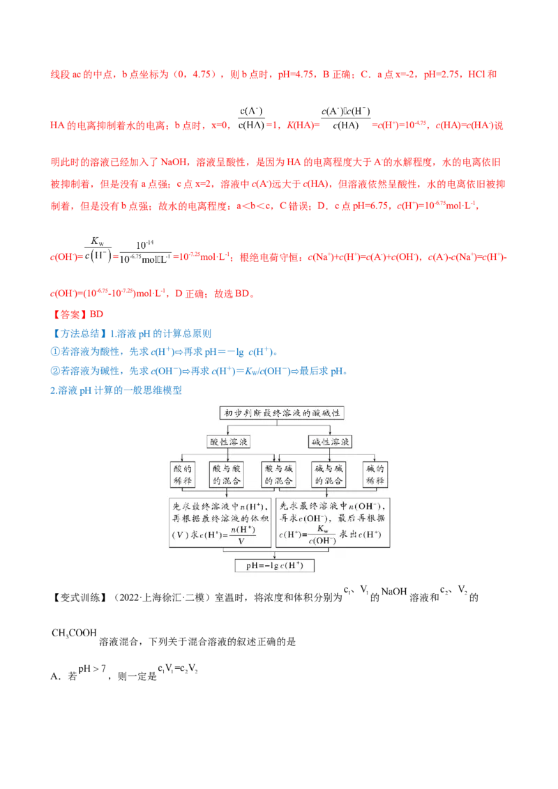 第24讲水的电离和溶液的pH（讲）-2023年高考化学一轮复习讲练测（全国通用）（解析版）_05高考化学_通用版（老高考）复习资料_2023年复习资料_一轮复习