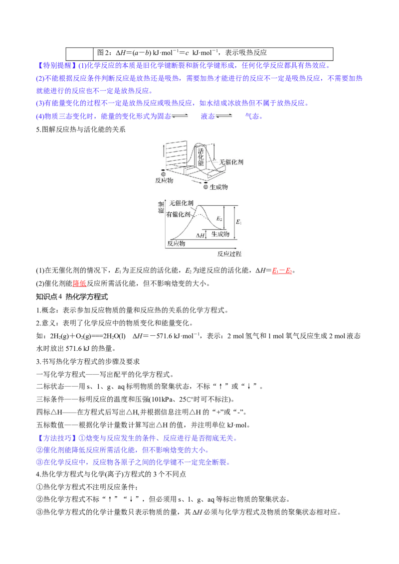 第21讲化学反应的热效应（讲义）（解析版）_05高考化学_2024年新高考资料_1.2024一轮复习_2024年高考化学一轮复习讲练测（新教材新高考）_第21讲化学反应的热效应（讲义）
