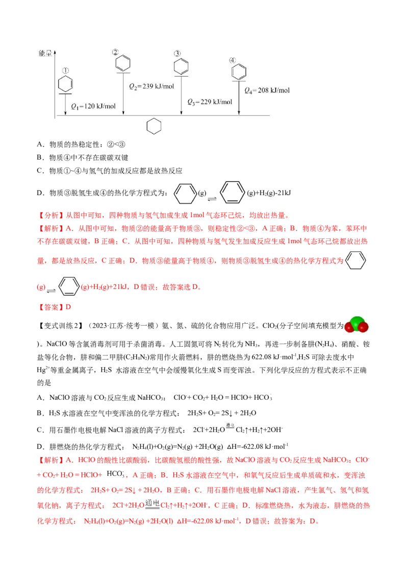 第21讲化学反应的热效应（讲义）（解析版）_05高考化学_2024年新高考资料_1.2024一轮复习_2024年高考化学一轮复习讲练测（新教材新高考）_第21讲化学反应的热效应（讲义）