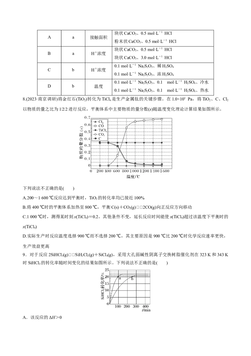 第24、25讲化学反应速率与化学平衡（习题）（学生版）_05高考化学_新高考复习资料_2024年新高考资料_一轮复习资料_大一轮课堂2024年高考化学大一轮复习课件+习题_习题