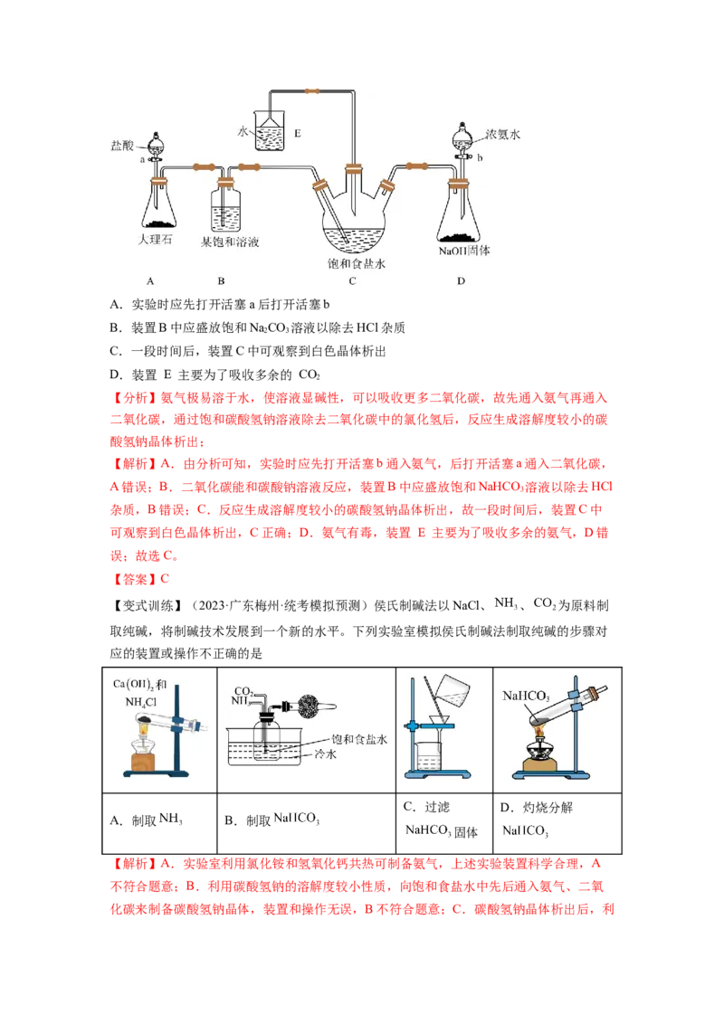 第08讲钠及其重要化合物（讲义）（解析版）_05高考化学_新高考复习资料_2024年新高考资料_一轮复习资料_完2024年高考化学一轮复习讲练测(课件+讲义+练习)（新高考）_讲义+练习