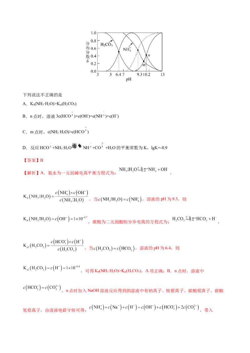 第八章水溶液中的离子平衡（测）-2023年高考化学一轮复习讲练测（全国通用）（解析版）_05高考化学_通用版（老高考）复习资料_2023年复习资料_一轮复习