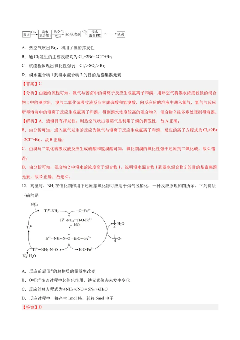 第03讲氧化还原反应（练）-2024年高考化学大一轮复习精讲精练+专题讲座（解析版）_05高考化学_2024年新高考资料_1.2024一轮复习_2024年高考化学大一轮复习精讲精练+专题讲座