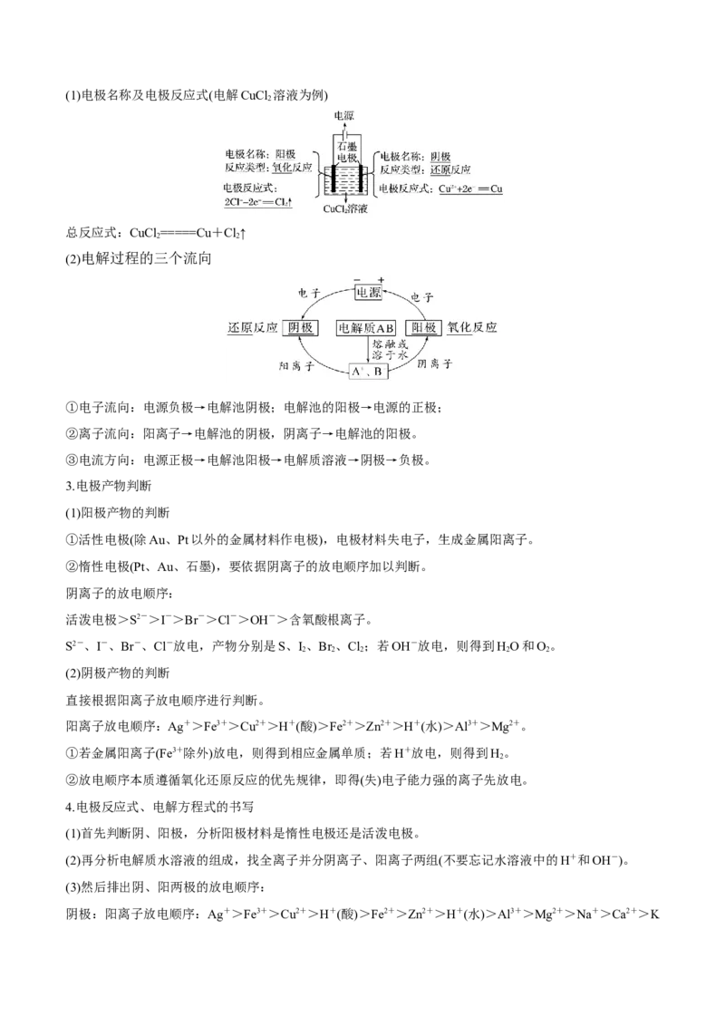 第19讲电解池金属的电化学腐蚀与防护（讲）-2023年高考化学一轮复习讲练测（全国通用）（原卷版）_05高考化学_通用版（老高考）复习资料_2023年复习资料_一轮复习