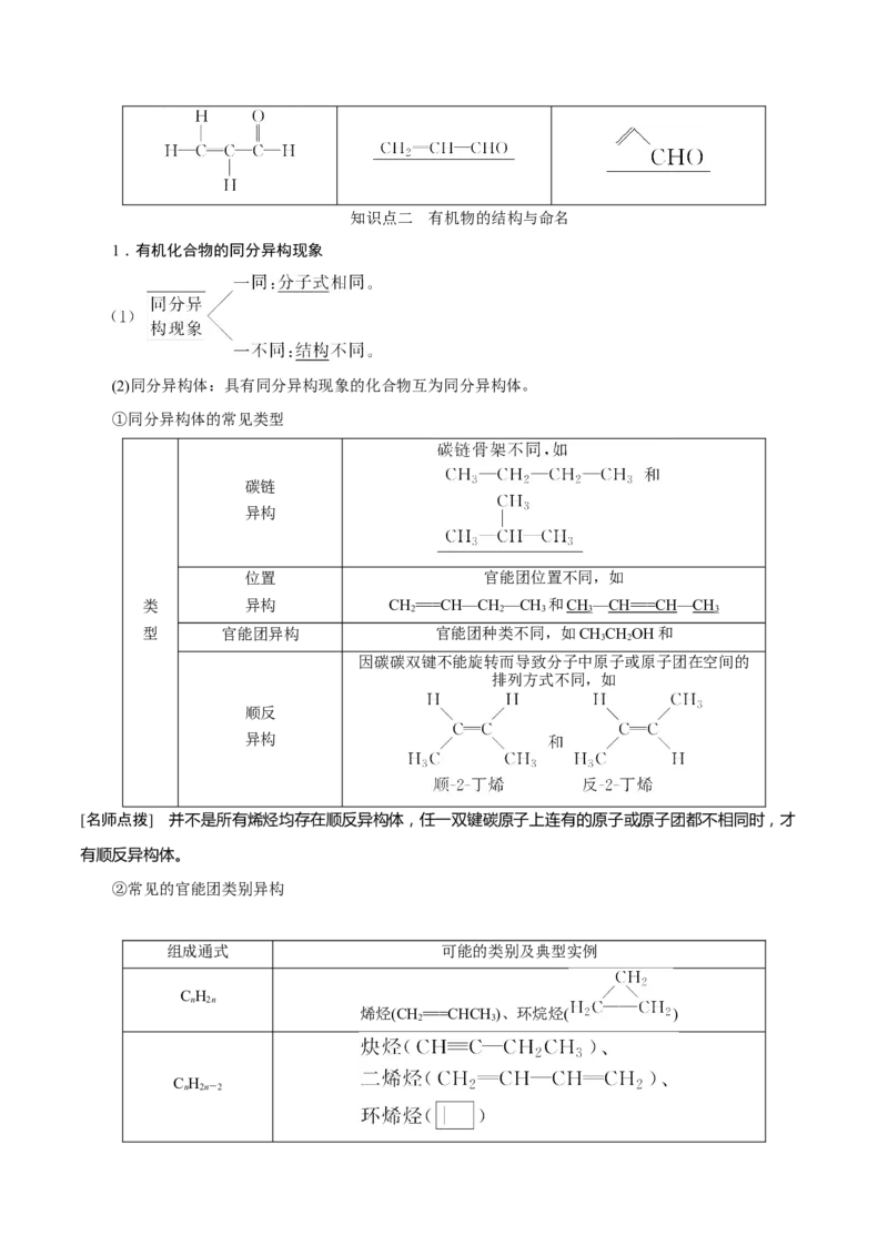 考向29有机化合物的结构特点与研究方法-备战2023年高考化学一轮复习考点微专题（新高考地区专用）_05高考化学_新高考复习资料_2023年新高考资料_一轮复习