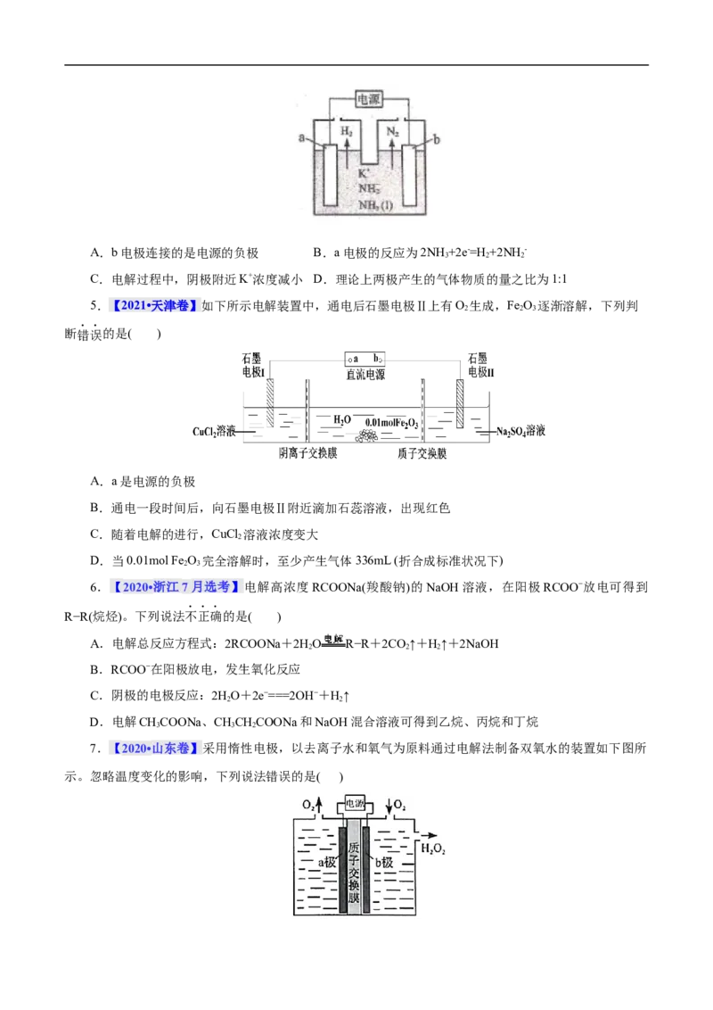考点19电解池（原卷版）_05高考化学_通用版（老高考）复习资料_2023年复习资料_一轮复习_备战2023年高考化学一轮复习考点帮（全国通用）