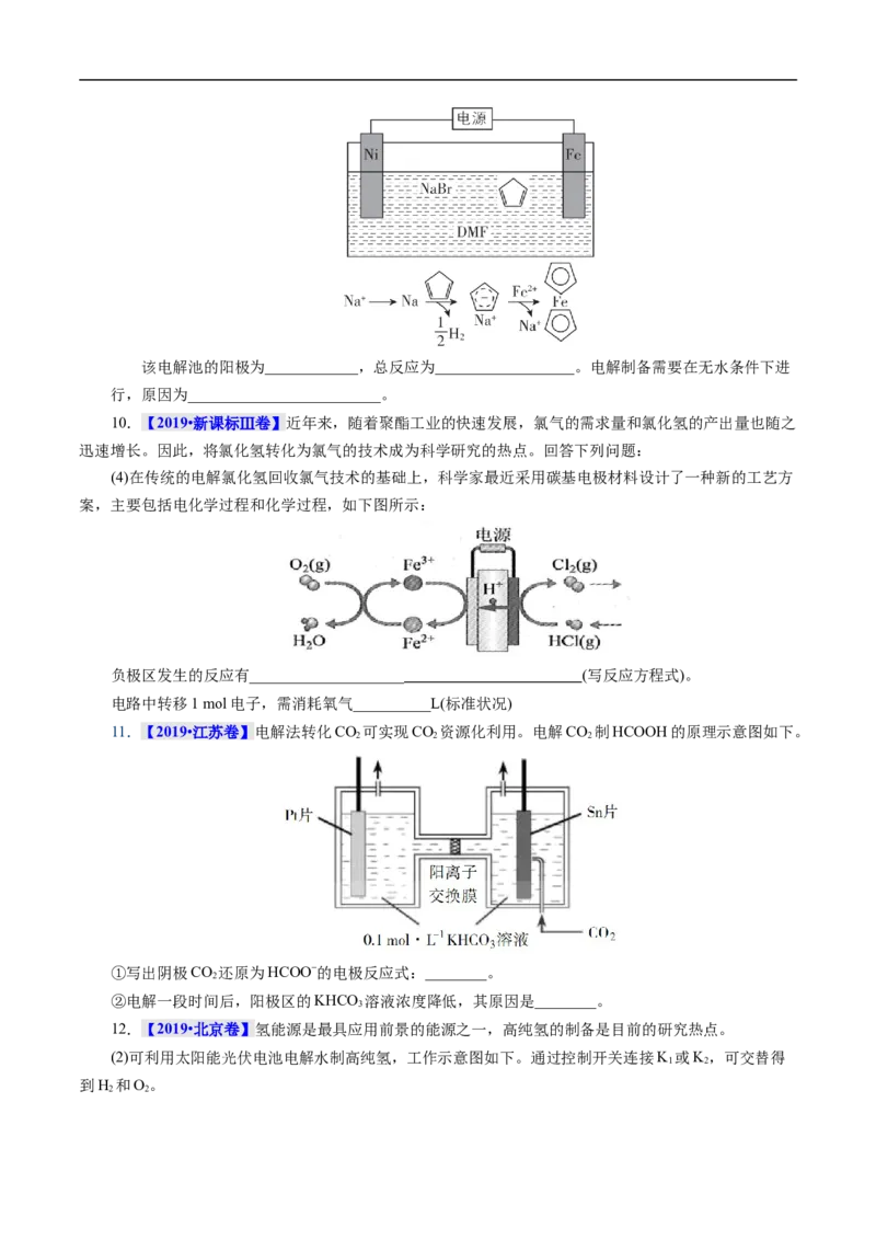 考点19电解池（原卷版）_05高考化学_通用版（老高考）复习资料_2023年复习资料_一轮复习_备战2023年高考化学一轮复习考点帮（全国通用）