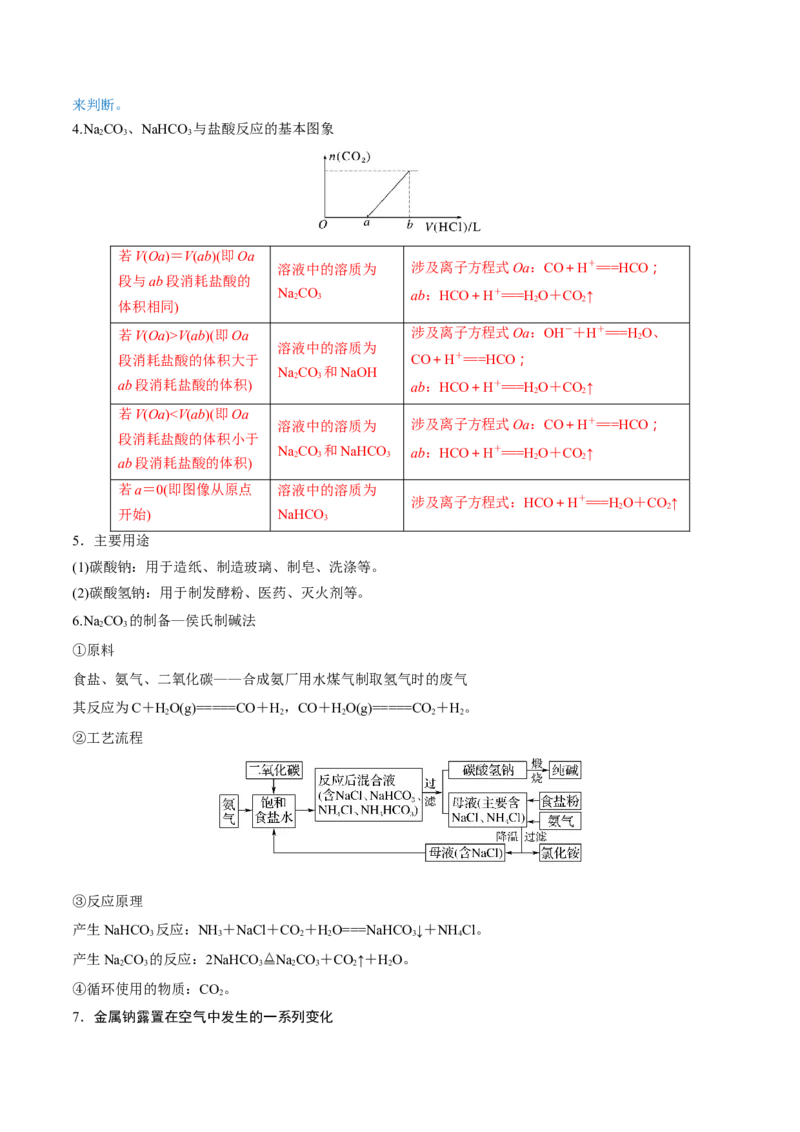 第07讲钠及其重要化合物（讲）-2023年高考化学一轮复习讲练测（全国通用）（原卷版）_05高考化学_通用版（老高考）复习资料_2023年复习资料_一轮复习