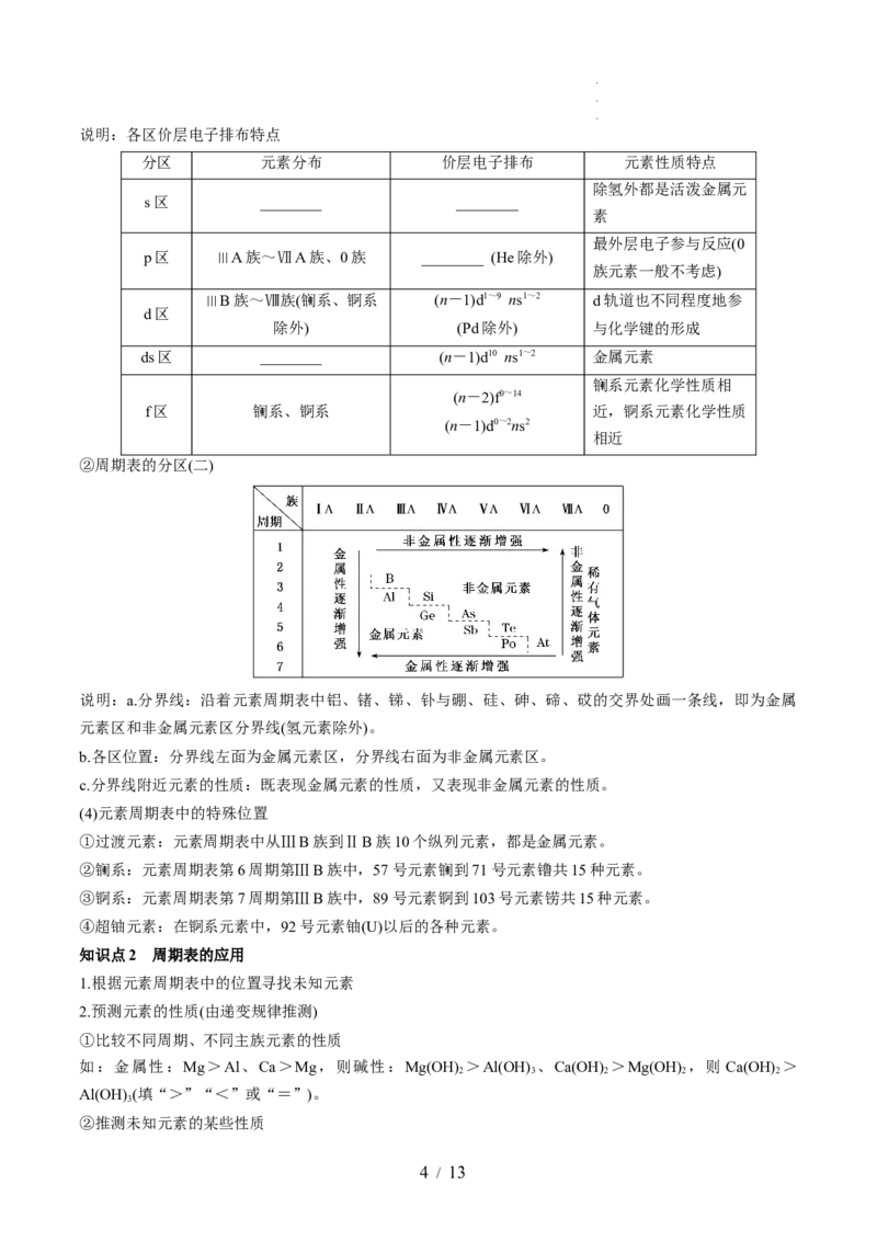第17讲元素周期律元素周期表（讲义）（原卷版）_05高考化学_新高考复习资料_2024年新高考资料_一轮复习资料_完2024年高考化学一轮复习讲练测(课件+讲义+练习)（新高考）_讲义+练习