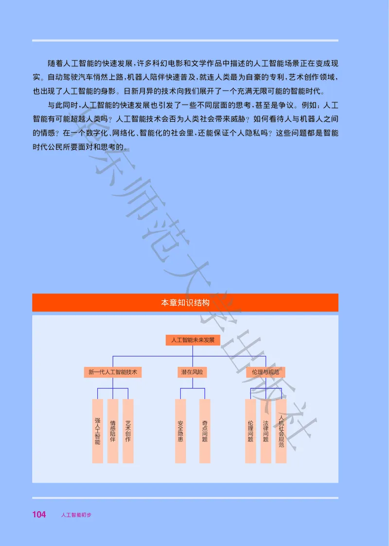 普通高中教科书&middot;信息技术选择性必修4人工智能初步(1)_高中全套电子教材及答案。_01高中电子教材全套_信息技术_华东师大版_高中年级_选择性必修4人工智能初步