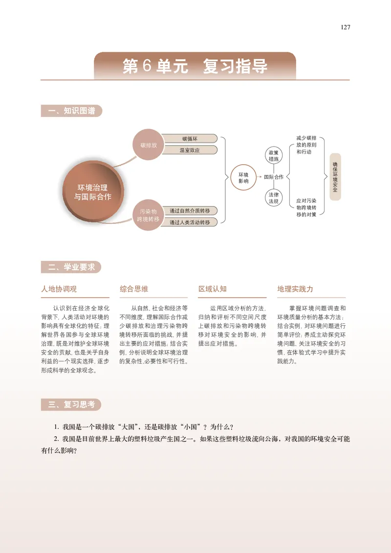 普通高中教科书&middot;地理选择性必修3资源、环境与国家安全(1)_高中全套电子教材及答案。_01高中电子教材全套_地理_中图中华地图版_高中年级_选择性必修3资源、环境与国家安全