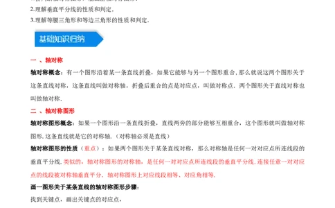 第十三章轴对称（知识归纳+题型突破）（学生版）_初中数学_八年级数学上册（人教版）_知识点汇总-U105_2024版