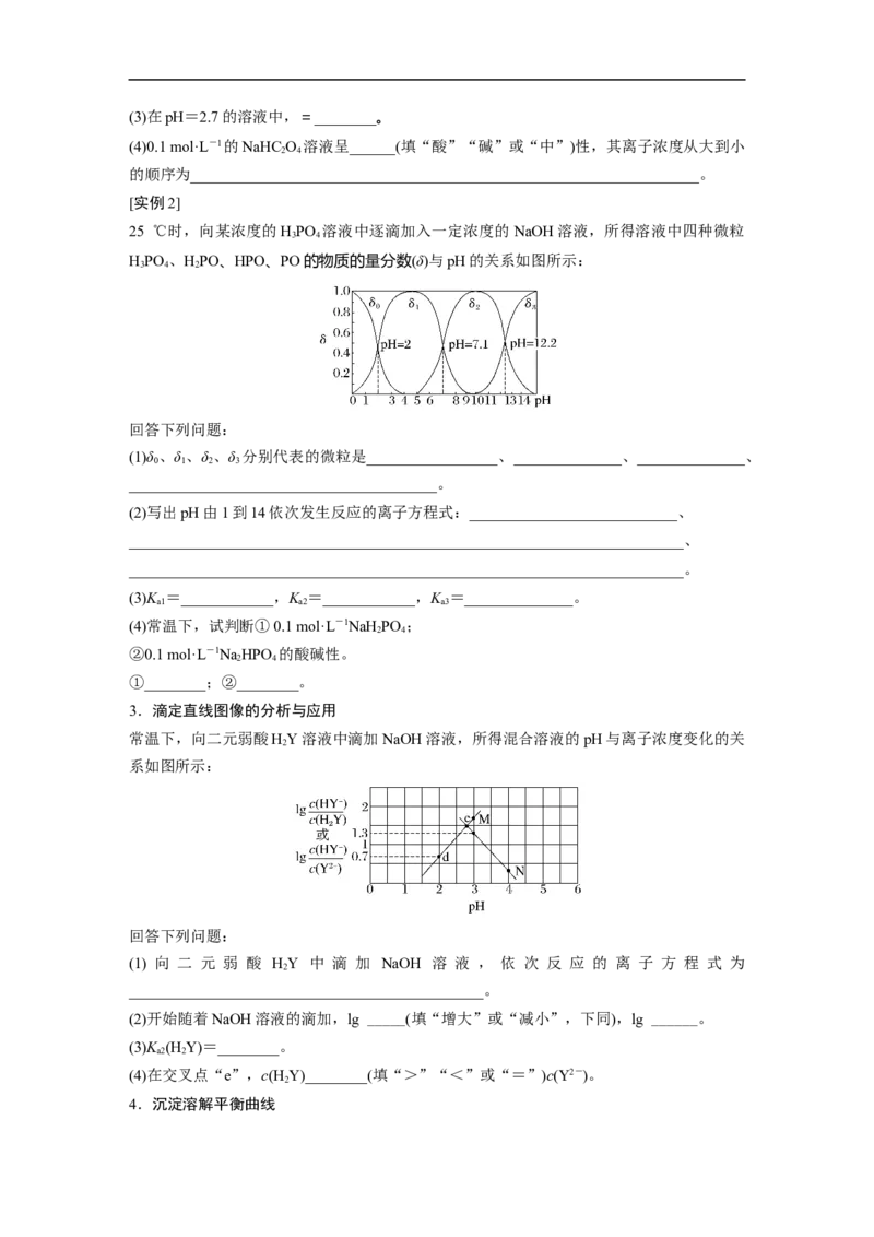 第1部分专题突破专题17　题型专攻6　电解质溶液各类图像的分析_05高考化学_新高考复习资料_2023年新高考资料_二轮复习_2023年高考化学二轮复习讲义+课件（新高考版）_学生版