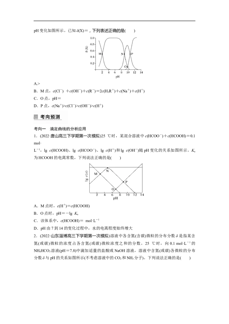 第1部分专题突破专题17　题型专攻6　电解质溶液各类图像的分析_05高考化学_新高考复习资料_2023年新高考资料_二轮复习_2023年高考化学二轮复习讲义+课件（新高考版）_学生版