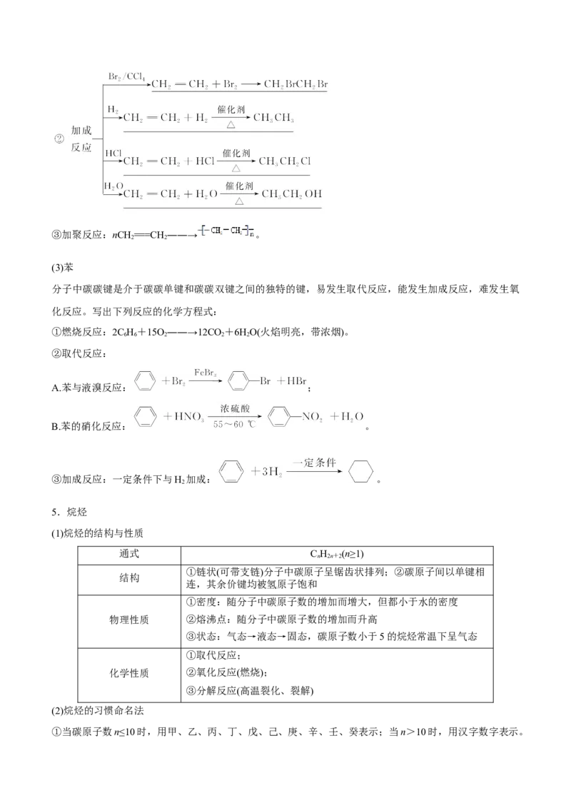 第30讲常见的烃&mdash;&mdash;甲烷、乙烯、苯（讲）-2023年高考化学一轮复习讲练测（全国通用）（解析版）_05高考化学_通用版（老高考）复习资料_2023年复习资料_一轮复习