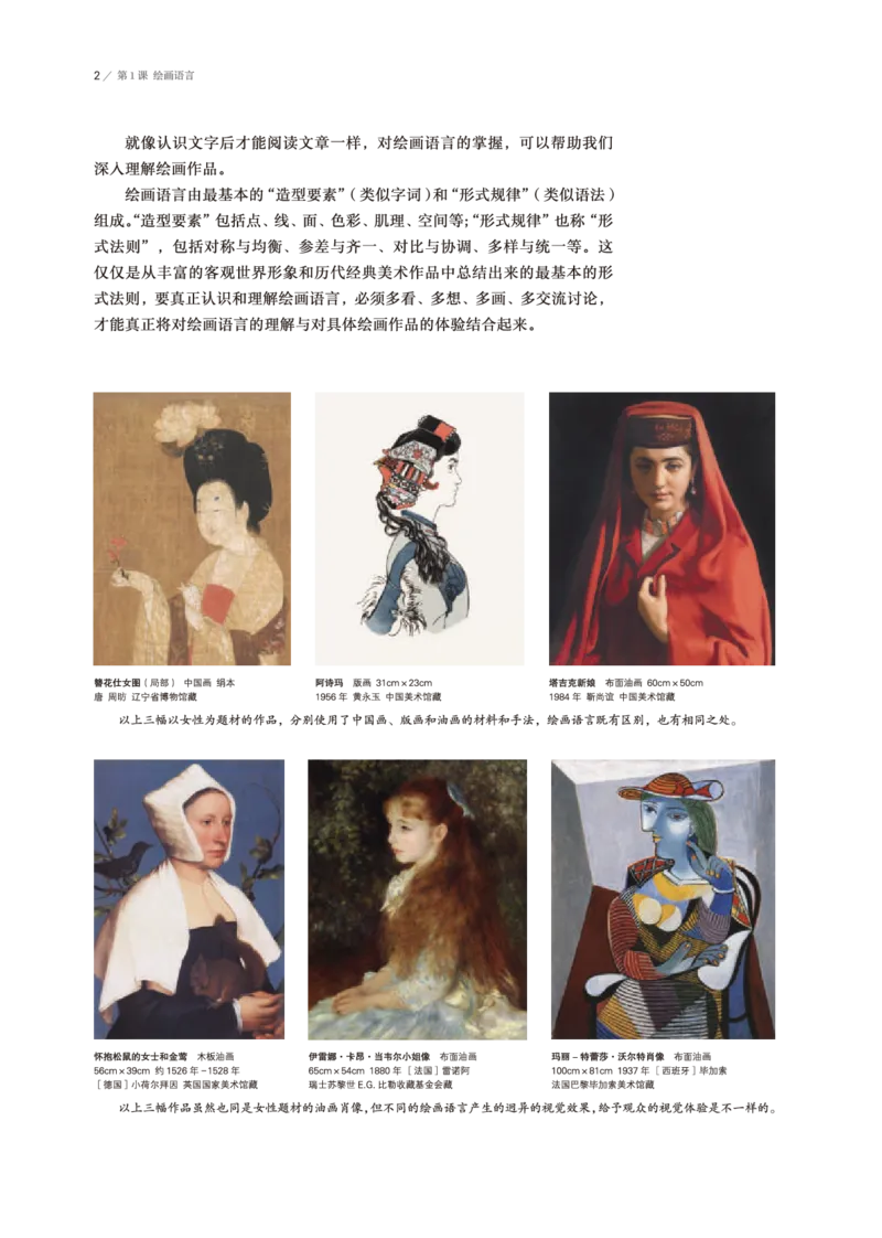 普通高中教科书&middot;美术选择性必修1绘画(1)_高中全套电子教材及答案。_01高中电子教材全套_美术_鲁美版_高中年级_选择性必修1绘画