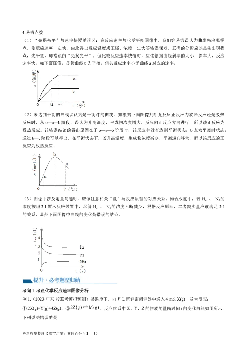 第27讲化学反应速率、平衡图像（讲义）（原卷版）_05高考化学_新高考复习资料_2024年新高考资料_一轮复习资料_完2024年高考化学一轮复习讲练测(课件+讲义+练习)（新高考）