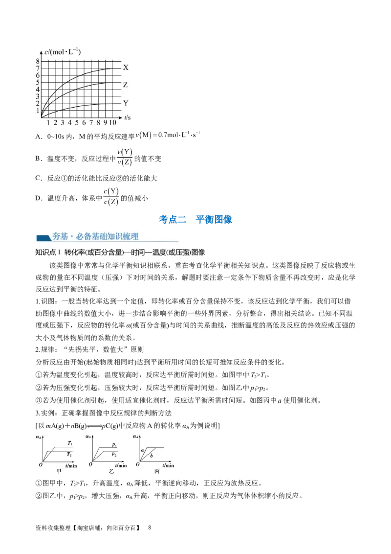 第27讲化学反应速率、平衡图像（讲义）（原卷版）_05高考化学_新高考复习资料_2024年新高考资料_一轮复习资料_完2024年高考化学一轮复习讲练测(课件+讲义+练习)（新高考）