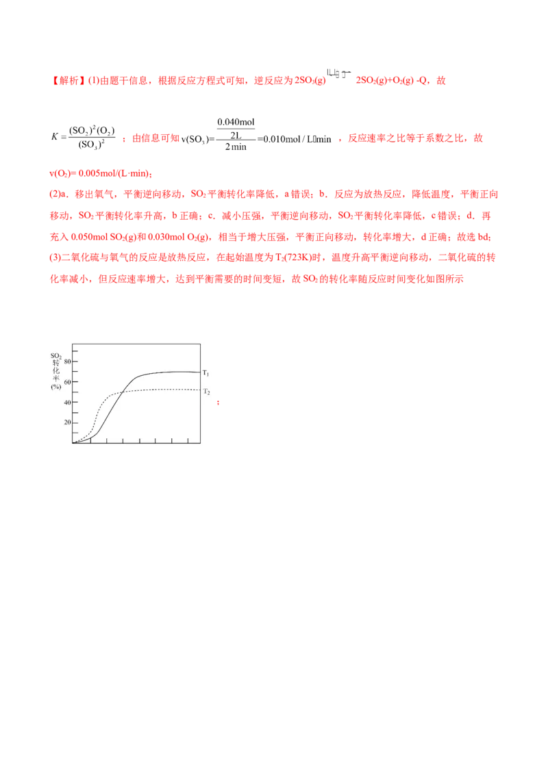 第七章化学反应速率和化学平衡（测）-2023年高考化学一轮复习讲练测（全国通用）（解析版）_05高考化学_通用版（老高考）复习资料_2023年复习资料_一轮复习
