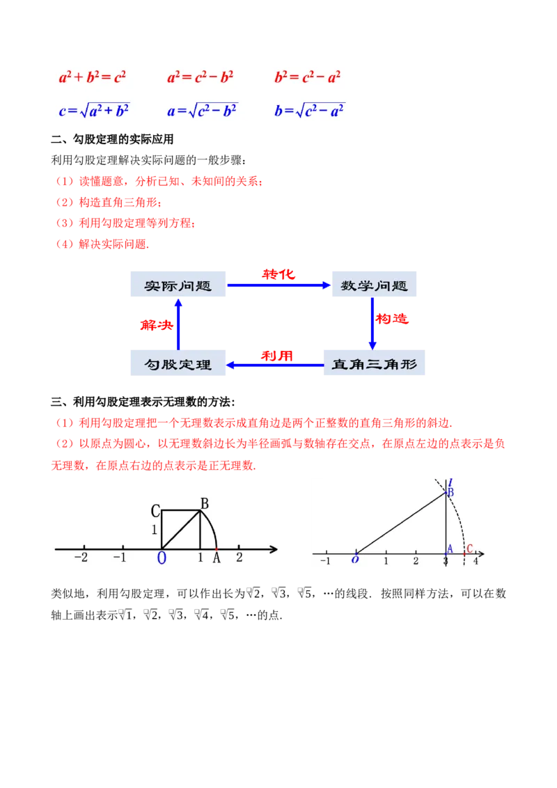 第十七章勾股定理知识清单（解析版）_初中数学_八年级数学下册（人教版）_知识点总结_知识清单