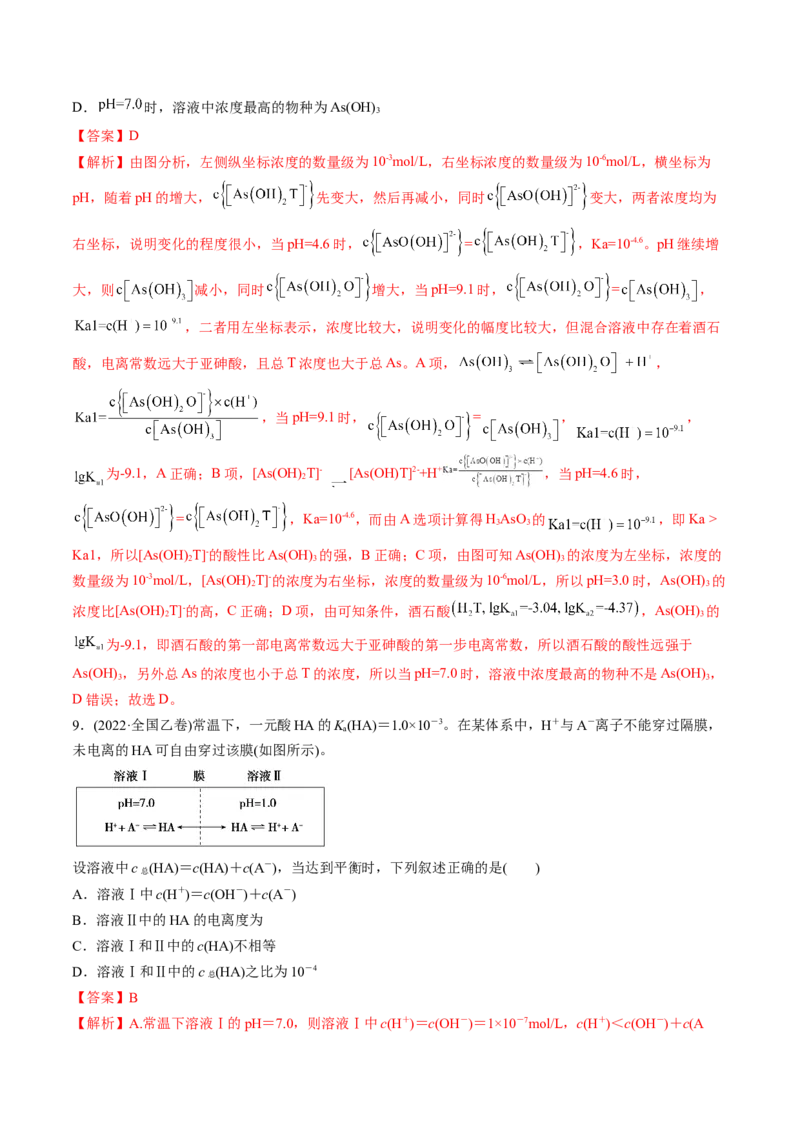 考点29电离平衡（核心考点精讲精练）-备战2025年高考化学一轮复习考点帮（新高考通用）（解析版）_05高考化学_2025年新高考资料_一轮复习_备战2025年高考化学一轮复习考点帮