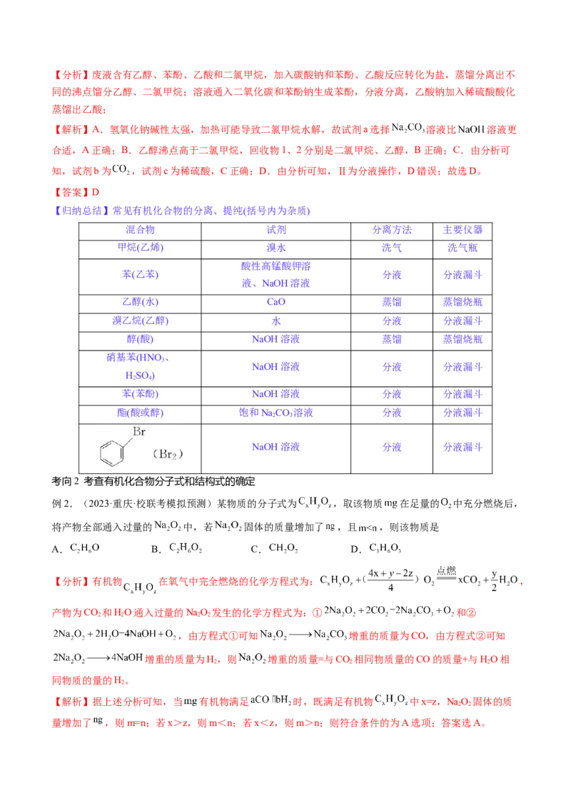 第36讲有机化合物的结构特点与研究方法（讲义）（解析版）_05高考化学_2024年新高考资料_1.2024一轮复习_2024年高考化学一轮复习讲练测（新教材新高考）