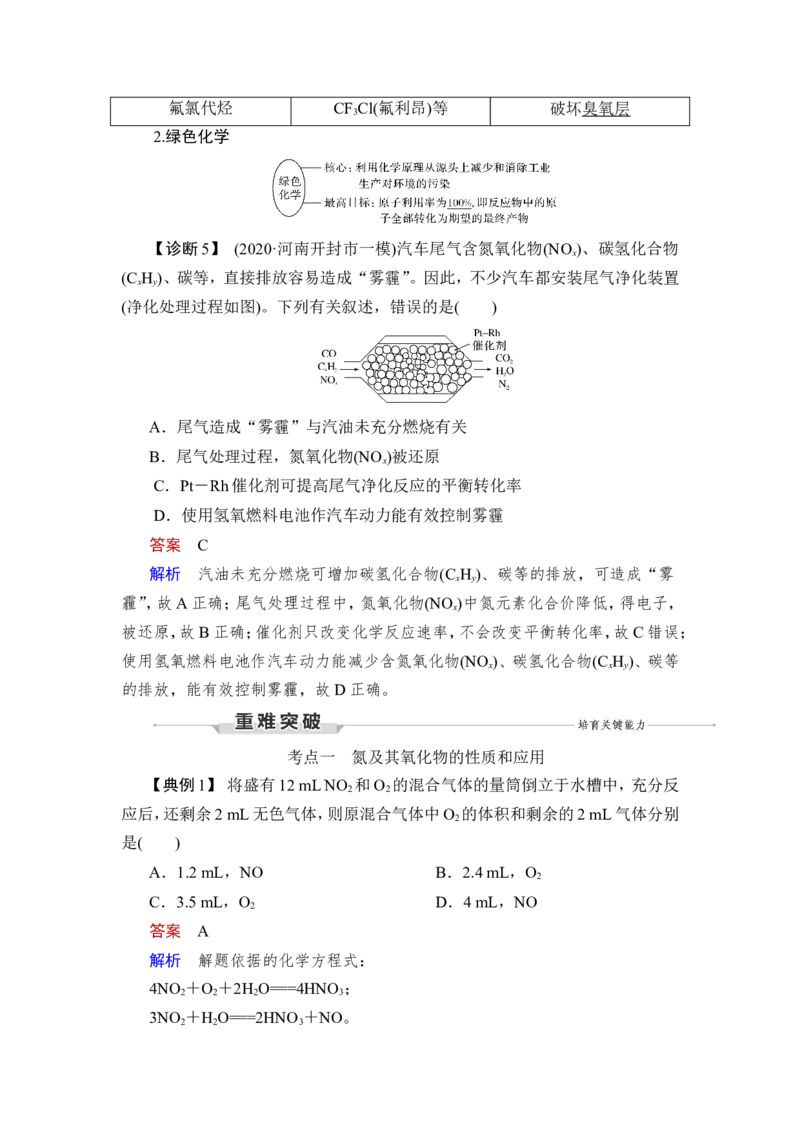 第4讲　氮及其重要化合物_05高考化学_新高考复习资料_2023年新高考资料_一轮复习_2023年新高考大一轮复习讲义_2023年高考化学一轮复习讲义（新高考）_赠补充习题