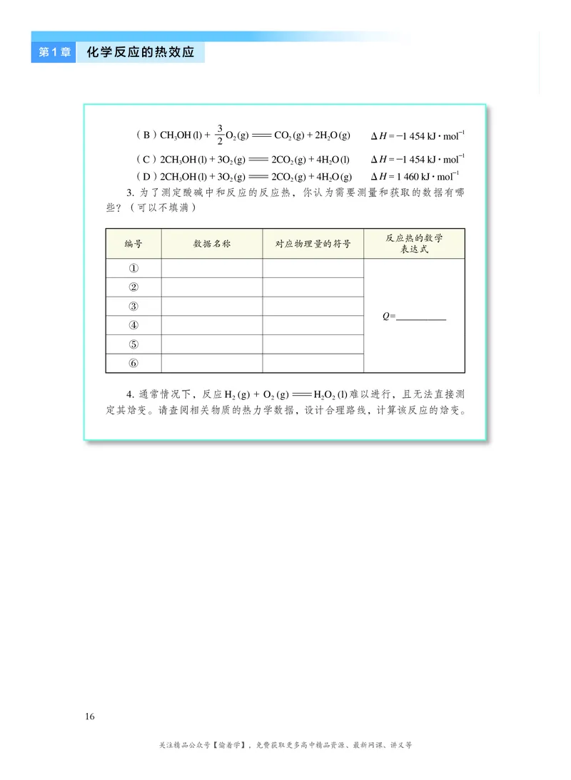 普通高中教科书&middot;化学选择性必修1化学反应原理(1)_高中全套电子教材及答案。_01高中电子教材全套_化学_沪科技版_高中年级_选择性必修1化学反应原理