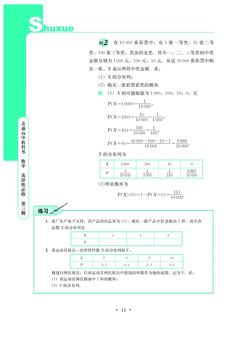 普通高中教科书&middot;数学选择性必修第三册(1)_高中全套电子教材及答案。_01高中电子教材全套_数学_鄂教版_高中年级_选择性必修第三册