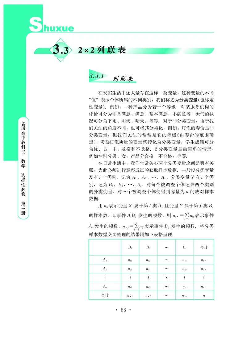普通高中教科书&middot;数学选择性必修第三册(1)_高中全套电子教材及答案。_01高中电子教材全套_数学_鄂教版_高中年级_选择性必修第三册