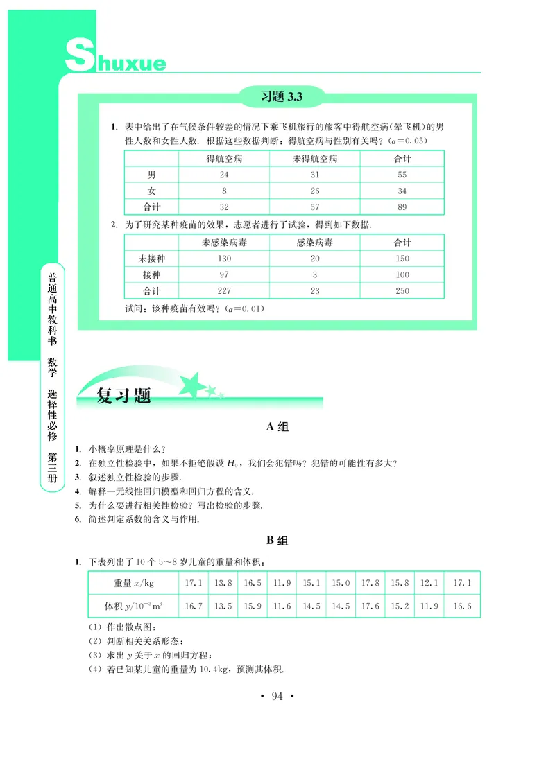 普通高中教科书&middot;数学选择性必修第三册(1)_高中全套电子教材及答案。_01高中电子教材全套_数学_鄂教版_高中年级_选择性必修第三册