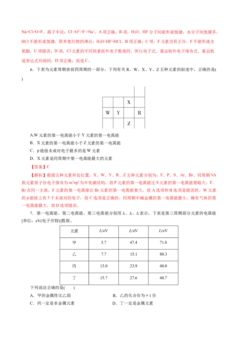 第38练原子结构与元素的性质-2023年高考化学一轮复习小题多维练（解析版）_05高考化学_新高考复习资料_2023年新高考资料_一轮复习_2023年新高考化学一轮复习小题多维练