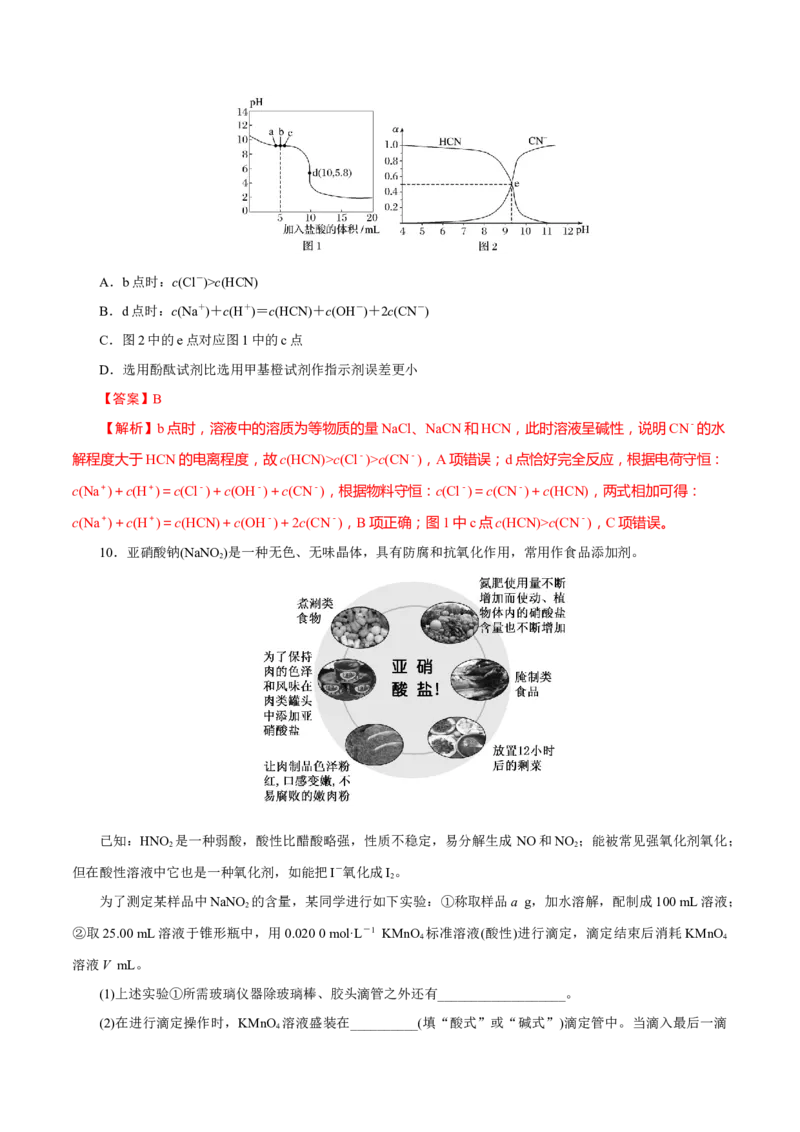 第22讲水的电离与溶液的pH（练）-2023年高考化学一轮复习讲练测（新教材新高考）（解析版）_05高考化学_新高考复习资料_2023年新高考资料_一轮复习