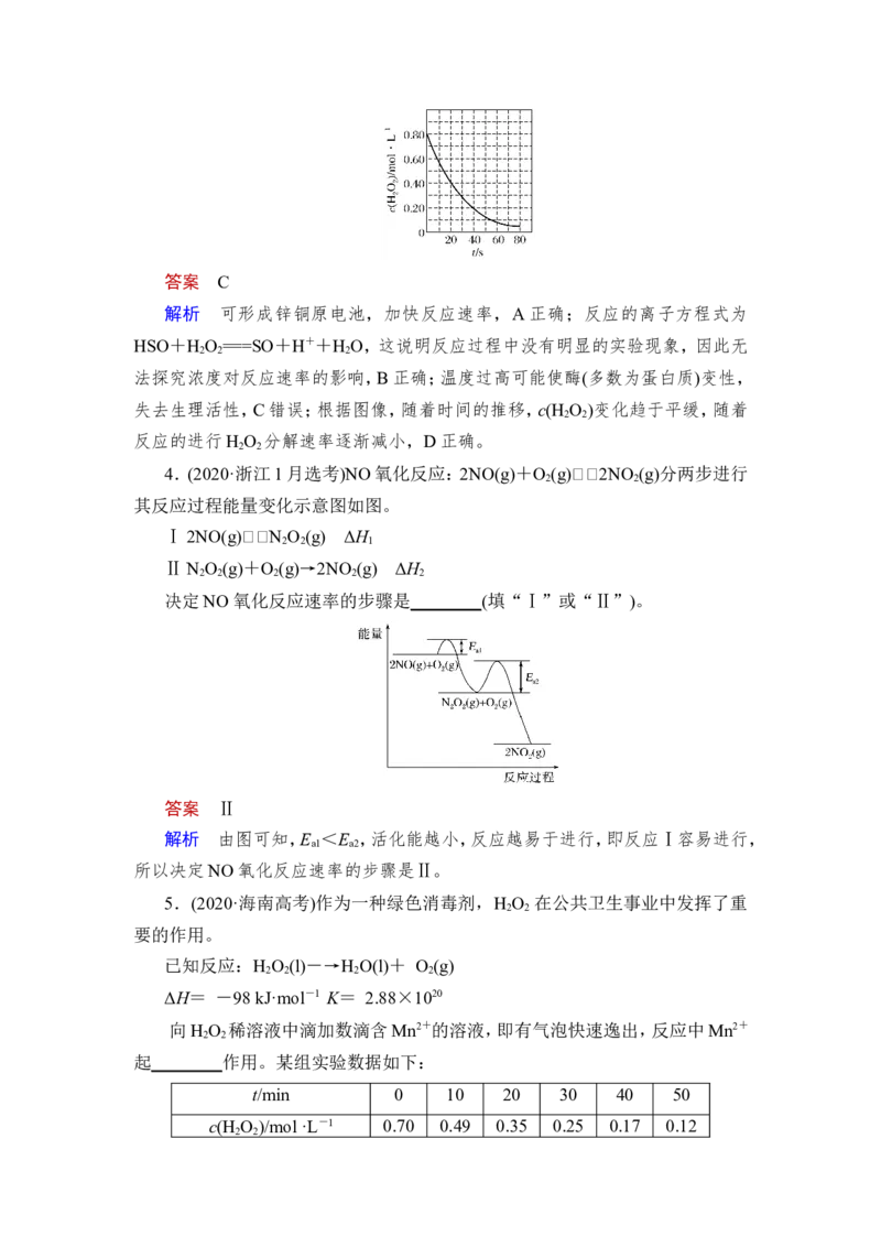 第1讲　化学反应速率_05高考化学_新高考复习资料_2023年新高考资料_一轮复习_2023年新高考大一轮复习讲义_2023年高考化学一轮复习讲义（新高考）_赠补充习题