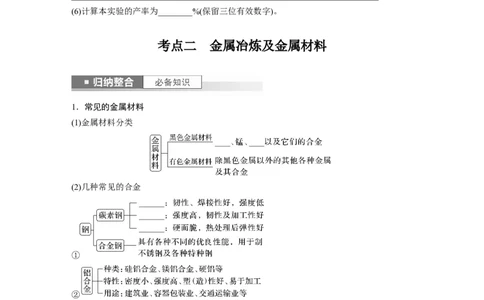 第4章第18讲　铜　金属材料　金属冶炼_05高考化学_2024年新高考资料_1.2024一轮复习_2024年高考化学一轮复习讲义（新人教新高考版）_学生版在此文件夹_大一轮复习讲义