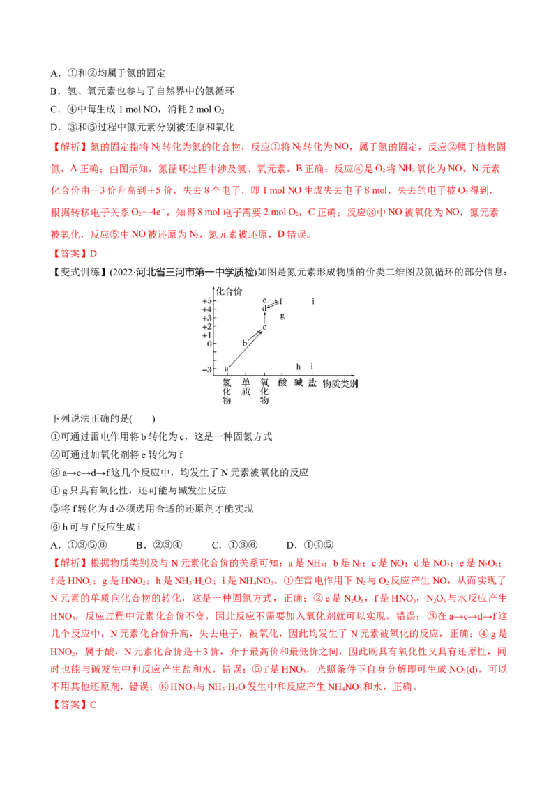 第14讲氮及其化合物（讲）-2023年高考化学一轮复习讲练测（全国通用）（解析版）_05高考化学_通用版（老高考）复习资料_2023年复习资料_一轮复习