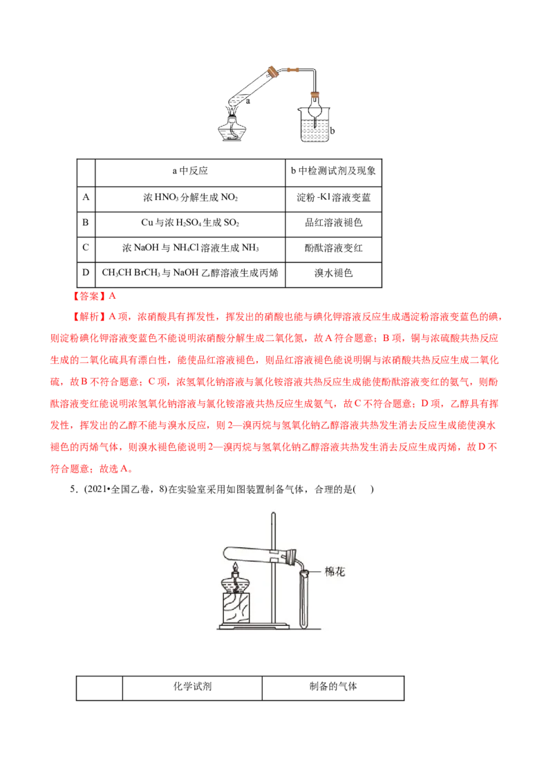 第03讲常见物质的制备(讲义)(解析版)_05高考化学_2025年新高考资料_一轮复习_2025年高考化学一轮复习讲练测（新教材新高考）_第十章化学实验基础与探究