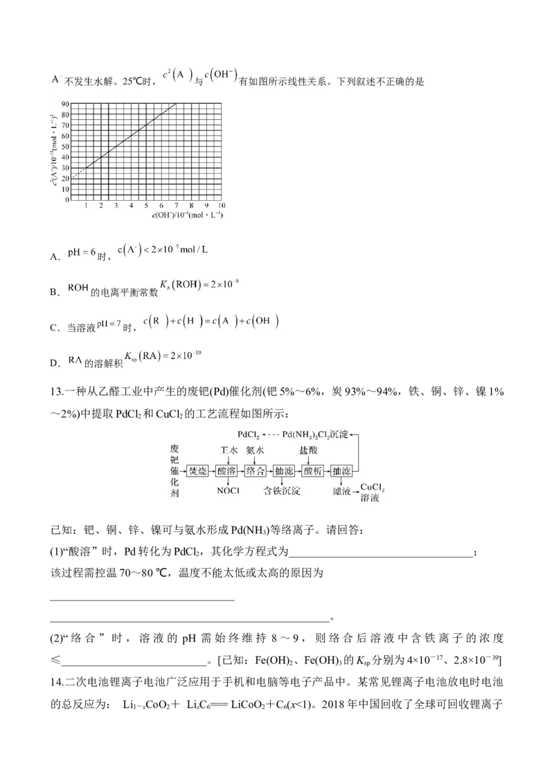 第28讲难溶电解质的溶解平衡及溶液中粒子浓度关系分析（学生版）_05高考化学_新高考复习资料_2024年新高考资料_一轮复习资料_大一轮课堂2024年高考化学大一轮复习课件+习题_习题