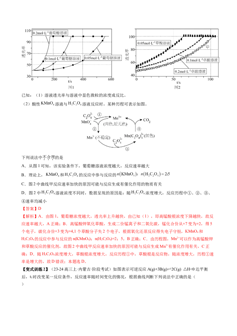 第01讲化学反应速率及其影响因素（讲义）（解析版）_05高考化学_2025年新高考资料_一轮复习_2025年高考化学一轮复习讲练测（新教材新高考）_第七章化学反应速率与化学平衡